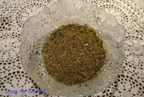 Living the Gourmet Dry Herb Rub
