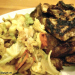Marinated Grilled Pork with Sautéed Cabbage