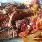 Boneless Sirloin Steak with Onions & Tomatoes!!!