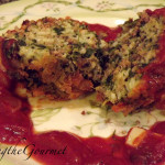 Rice Balls with Spinach & Red Sauce with Fennel!!!
