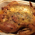 Roast Chicken with Garlic and Parsley Stuffing