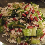 Sautéed Romaine with Beans and Rice