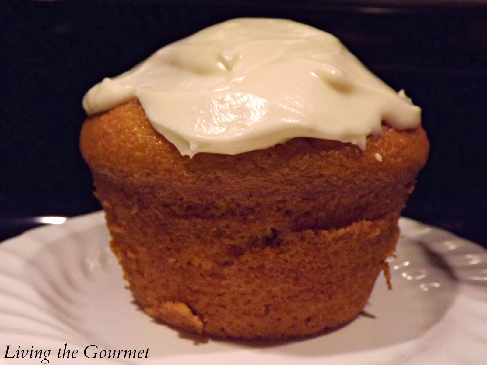 Fresh Carrot Muffins with Vanilla Icing