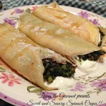Sweet and Savory Spinach Crepes