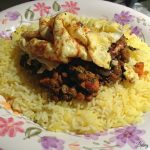 Eggs with Lentils and Rice