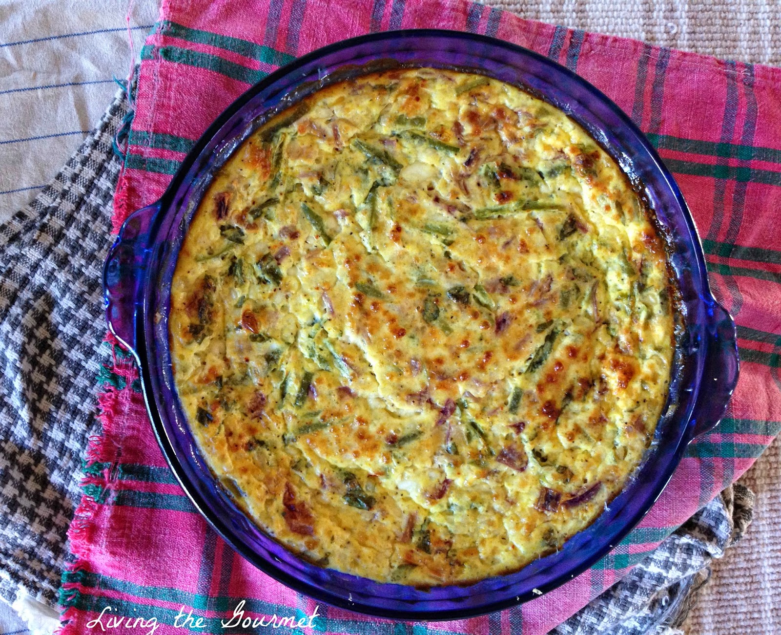 Lightened Up Crustless Cottage Cheese Quiche Living The Gourmet