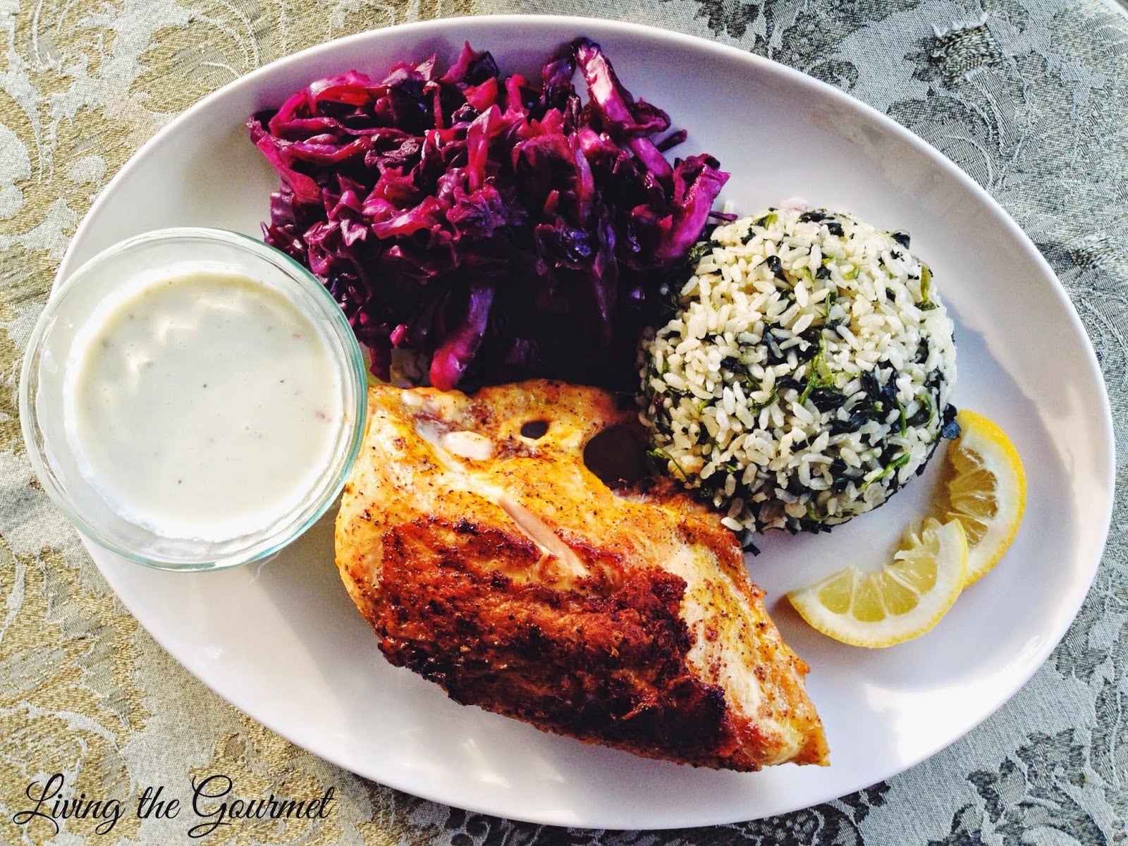 Chicken Breasts with Spiced Pickled Cabbage