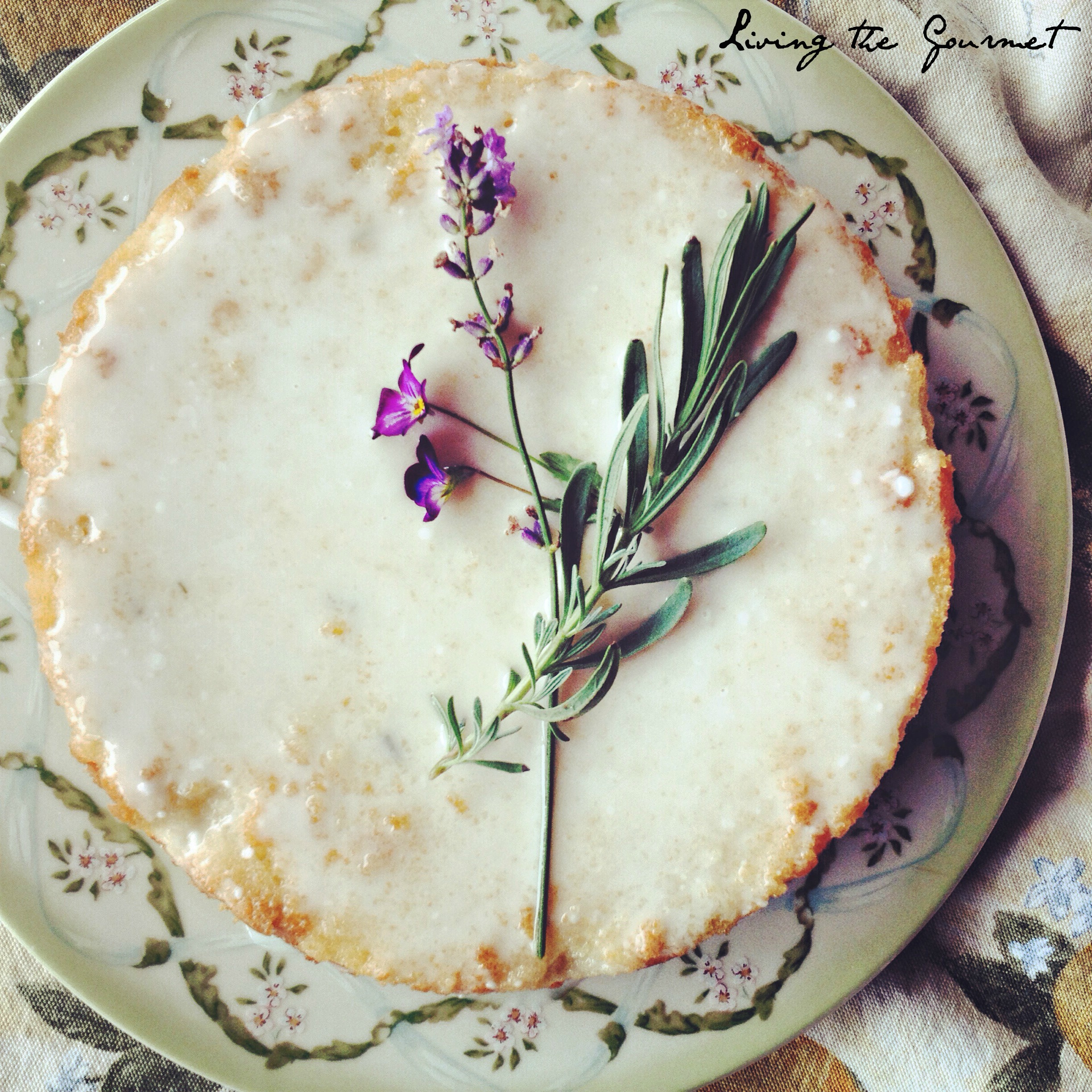 Rosemary & Lemon Infused Cake - Living The Gourmet