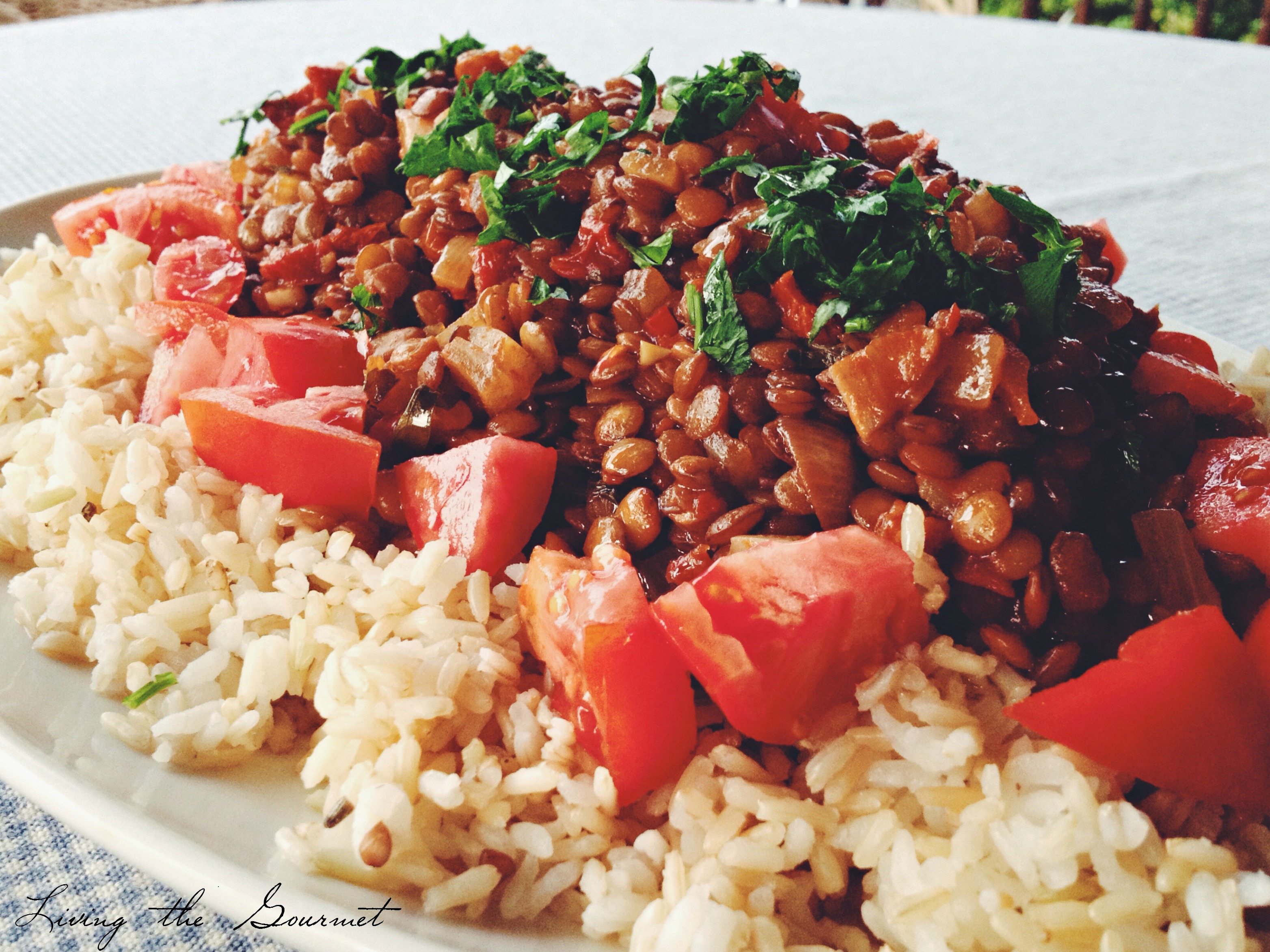 Lentils with Rice - Living The Gourmet