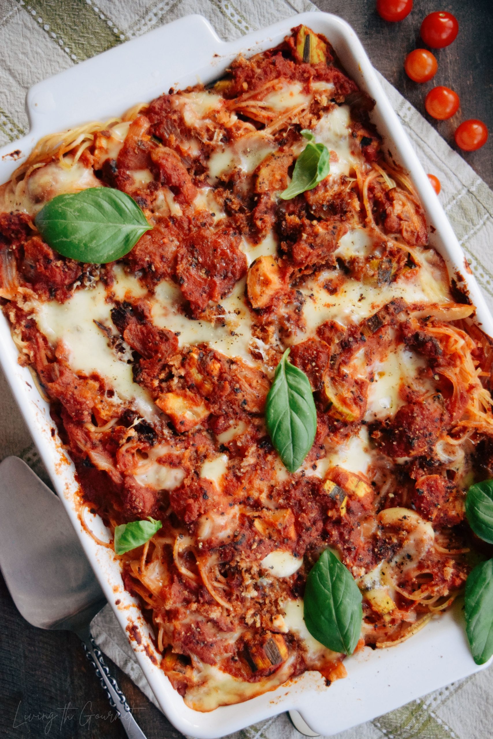 Zucchini and Spaghetti Lasagna - Living The Gourmet