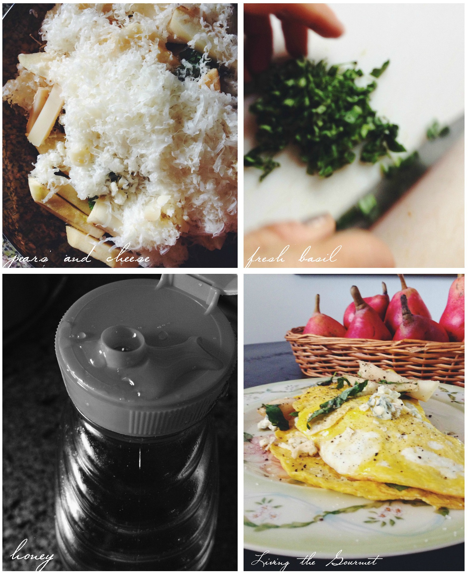 Basil, Apple, Cheese and Honey Omelet Living The Gourmet