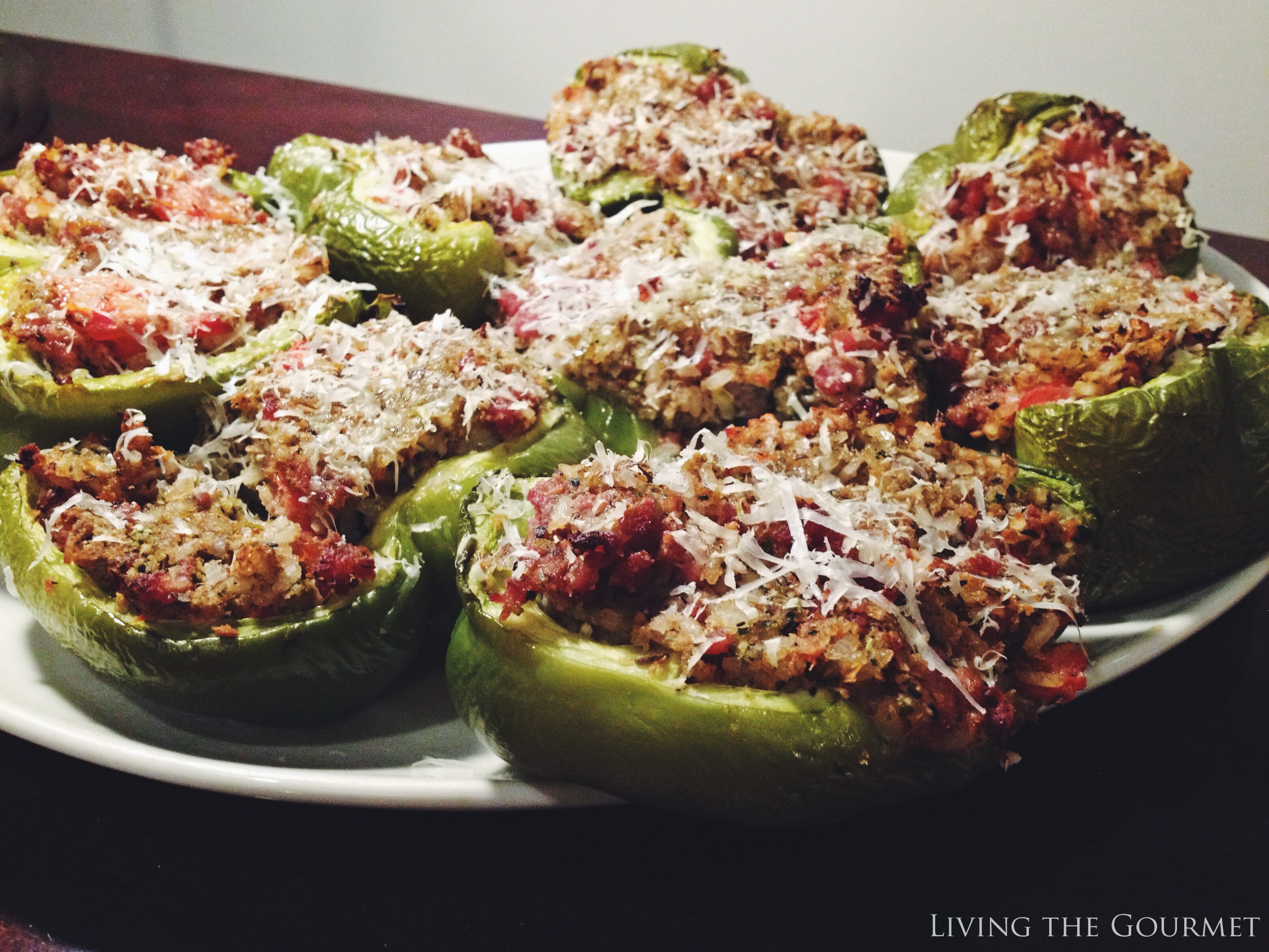 Living the Gourmet: Stuffed Peppers