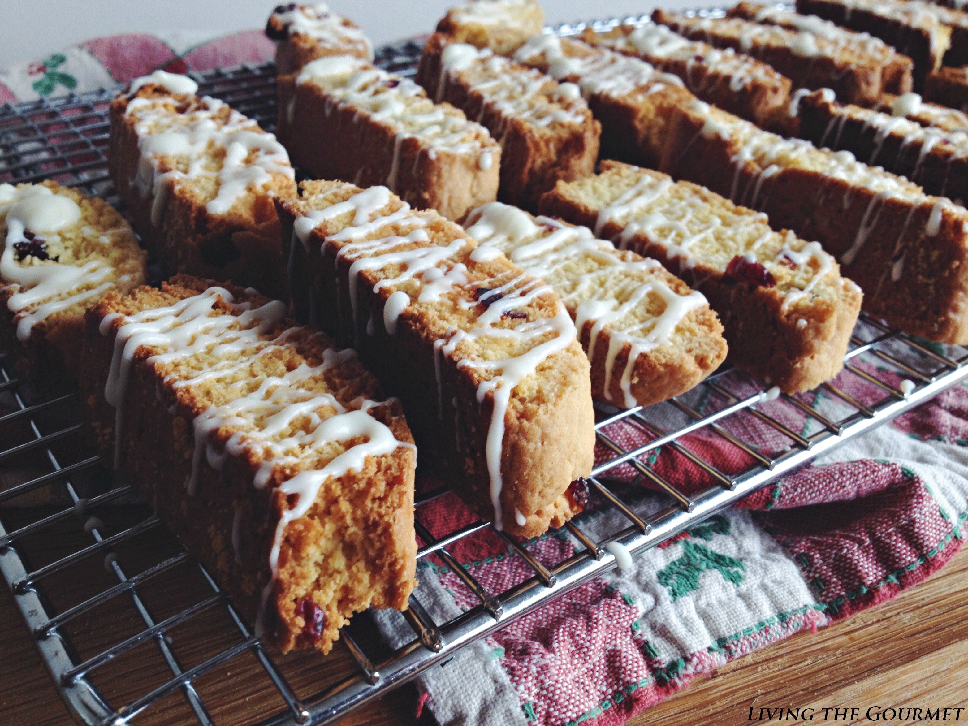 Cake Mix Biscotti w/ Craisins & White Chocolate Living The Gourmet