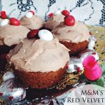 M&M’s® Red Velvet Candy Cupcakes