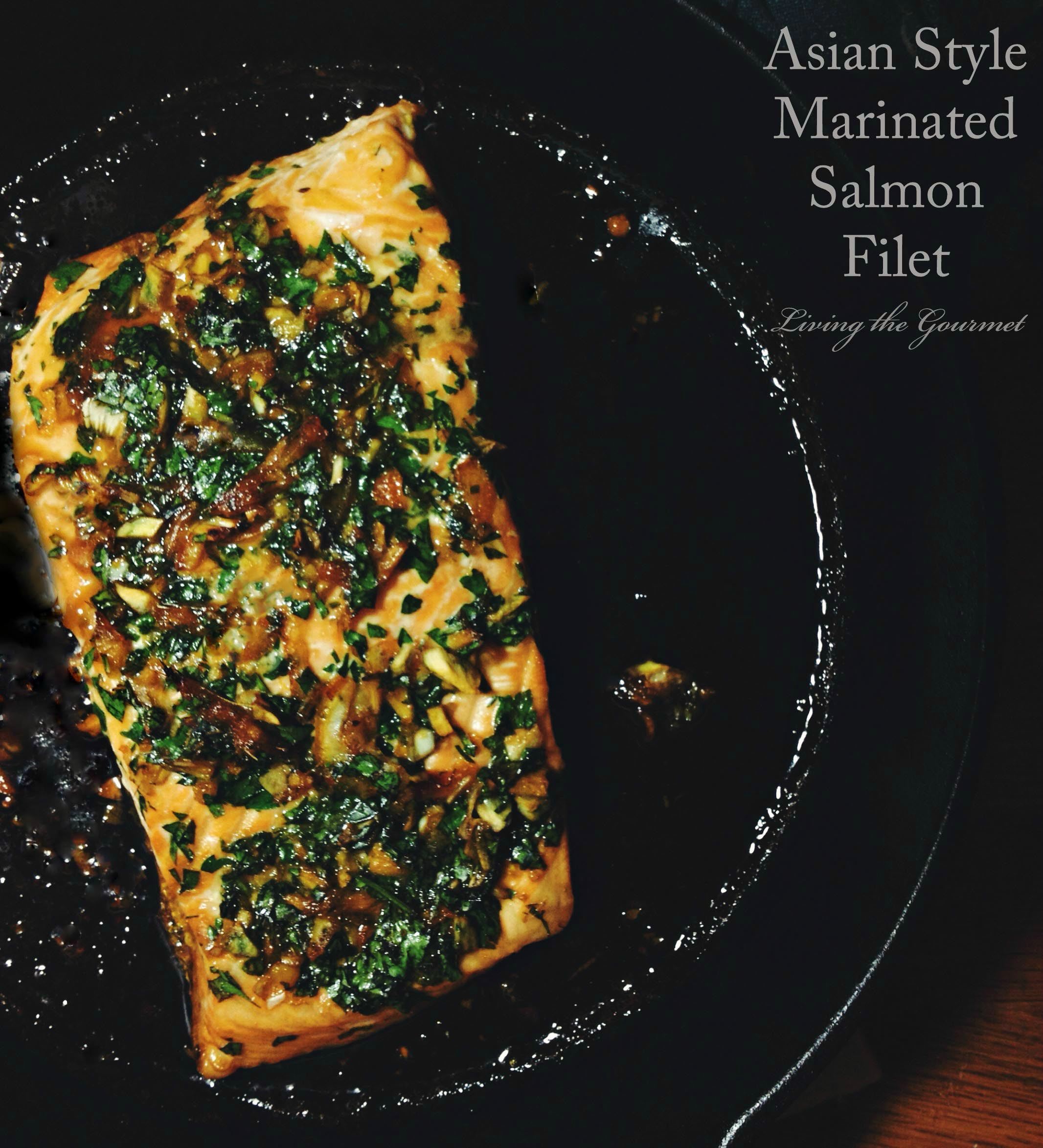 Living the Gourmet: Asian Style Marinated Salmon Filet