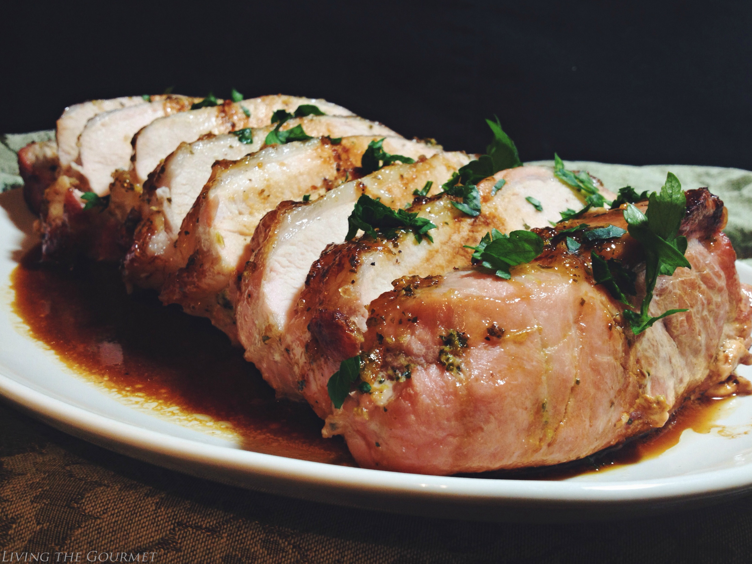 Living the Gourmet: Boneless Roast Pork Loin with Marmalade Sauce
