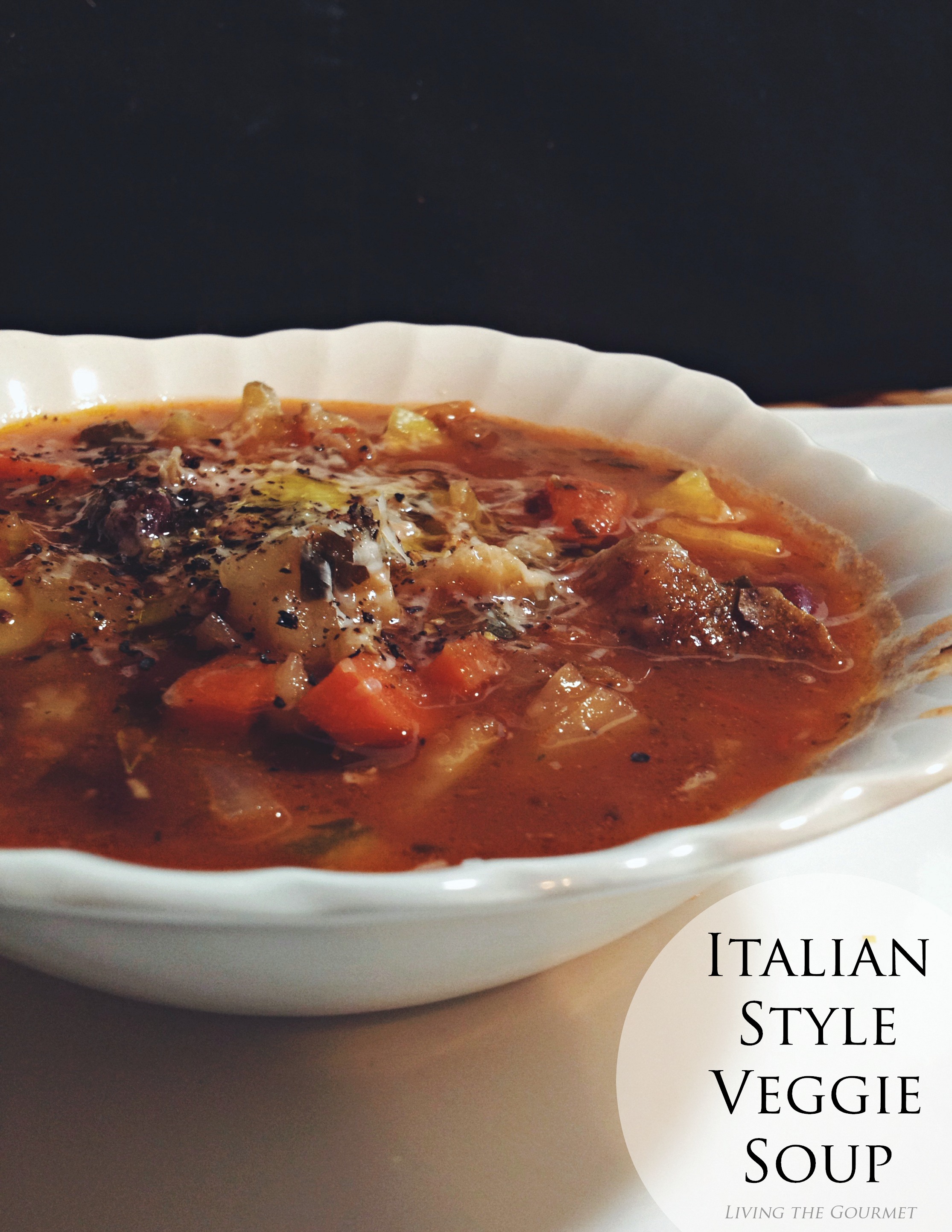 Italian Style Veggie Soup - Living The Gourmet