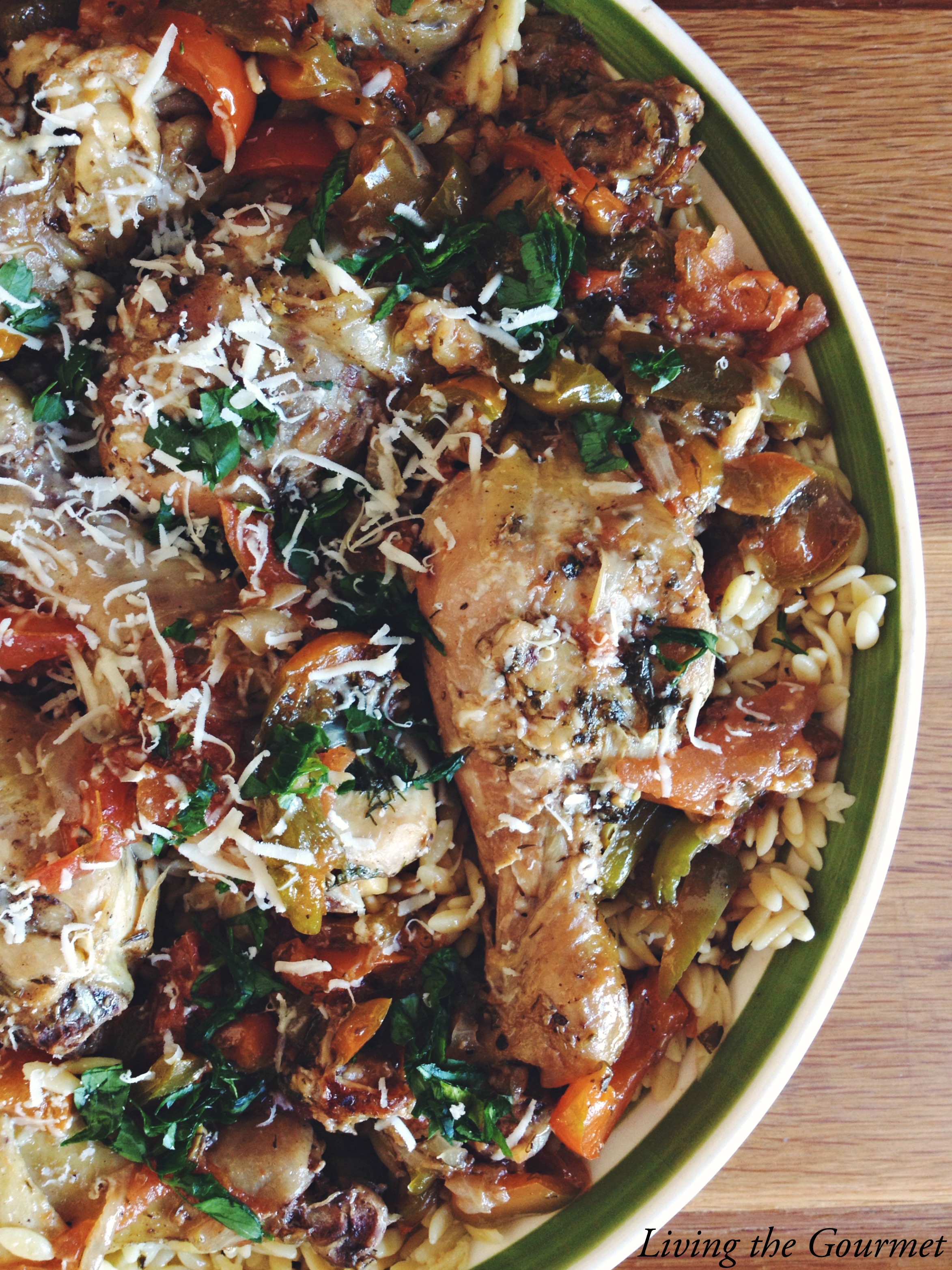 Greek Style Chicken with Orzo - Living The Gourmet