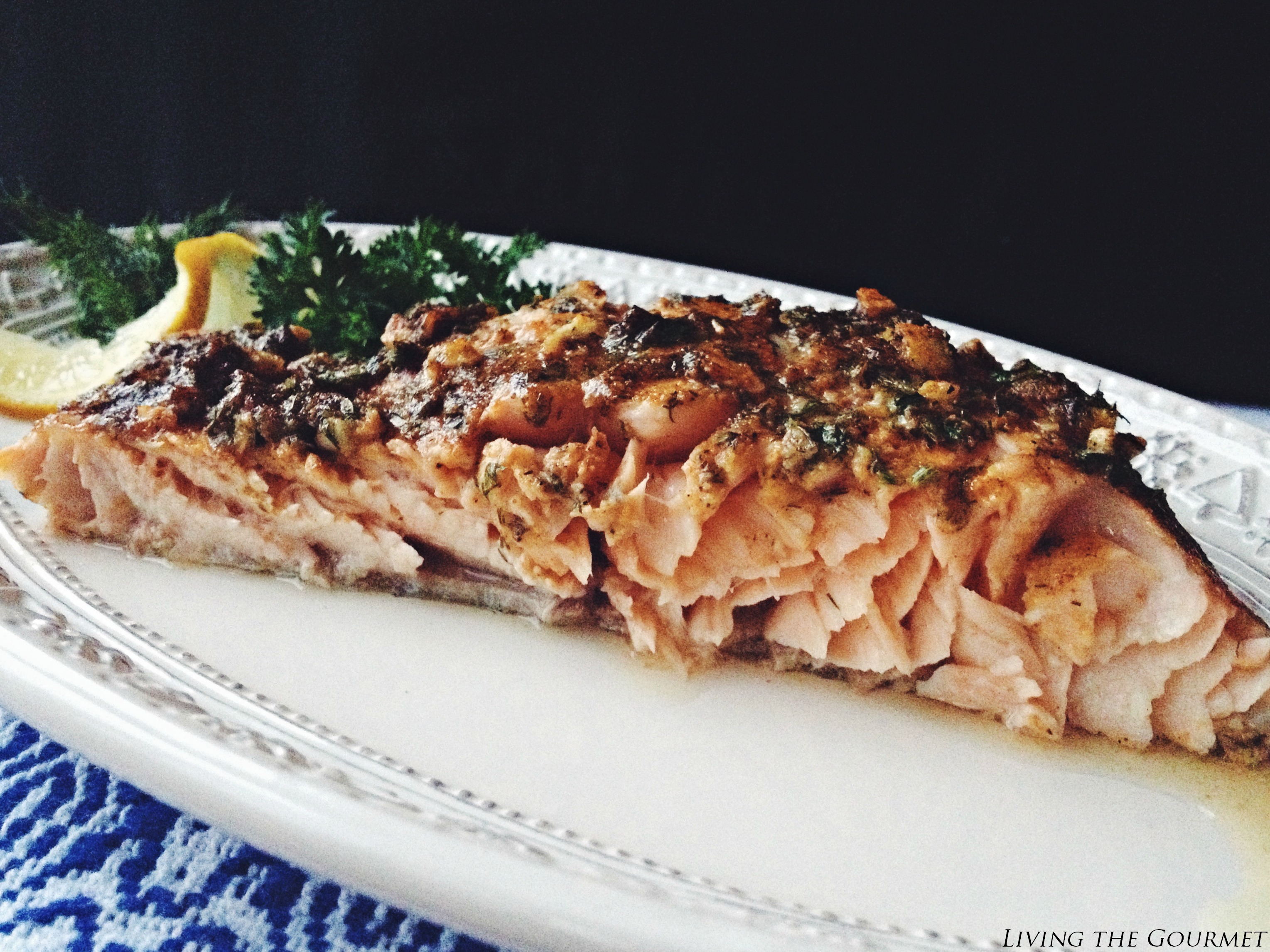 Living the Gourmet: Fresh Baked Salmon Filet