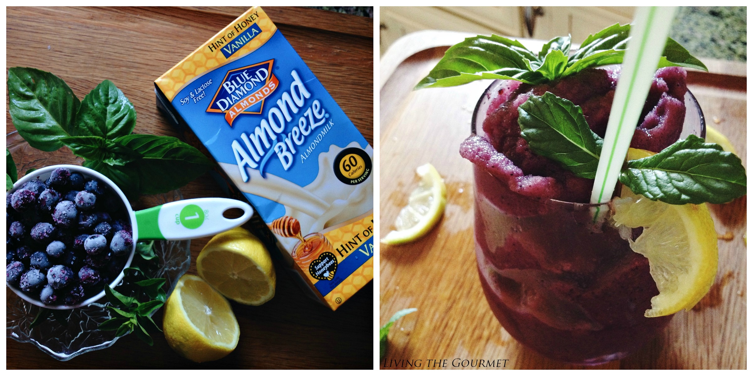 Living the Gourmet:  Fresh Blueberry Slushy 