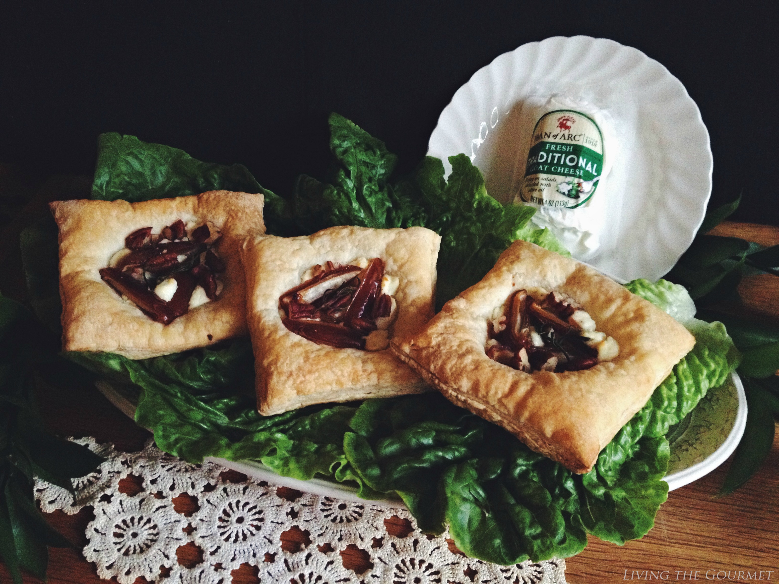 Living the Gourmet: Goat Cheese Tarts & $25 Giveaway