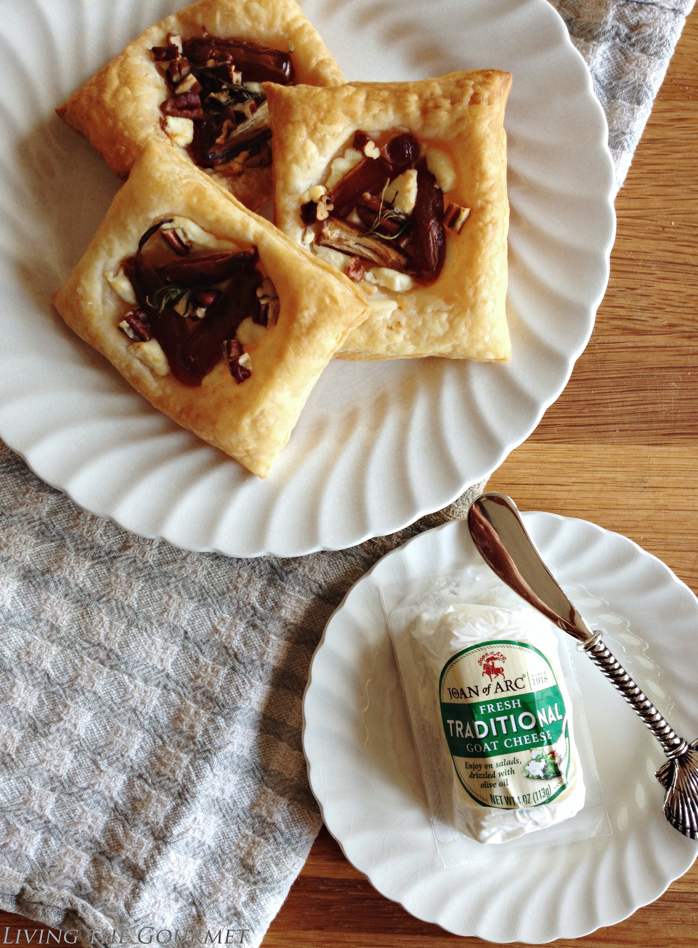 Living the Gourmet: Goat Cheese Tarts & $25 Giveaway
