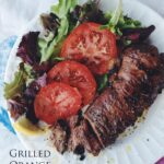 Grilled Orange Marmalade Marinated Steaks