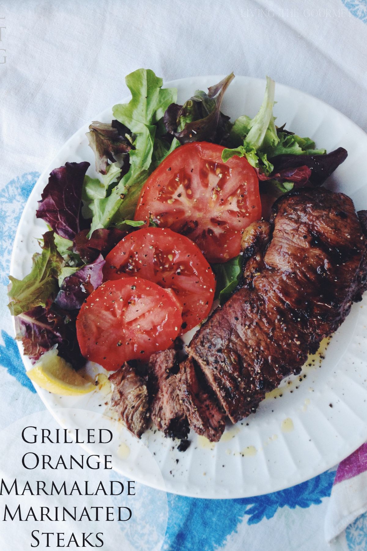 Grilled Orange Marmalade Marinated Steaks