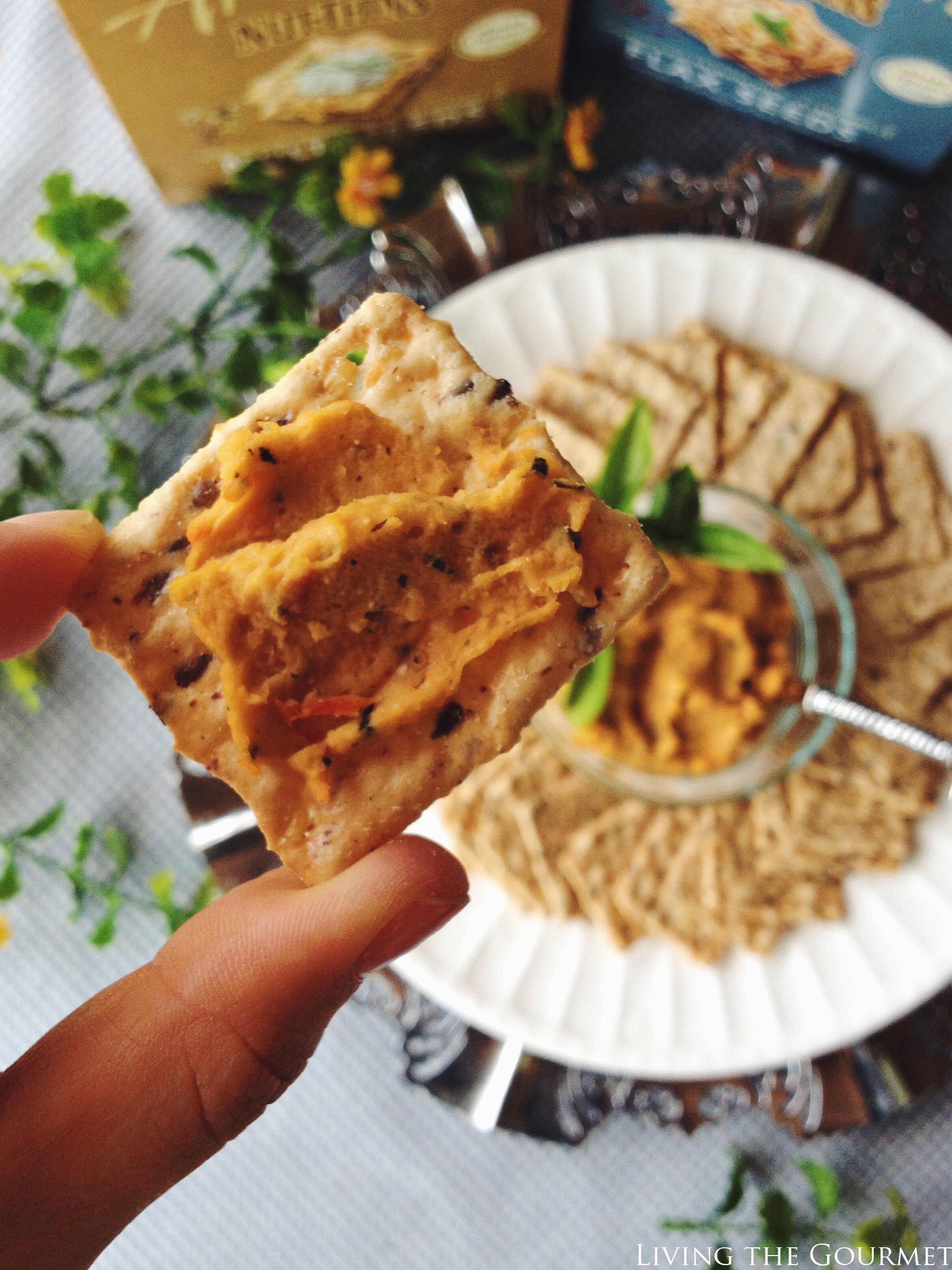 Living the Gourmet: Cannellini Bean & Sun Dried Tomato Dip | #ad