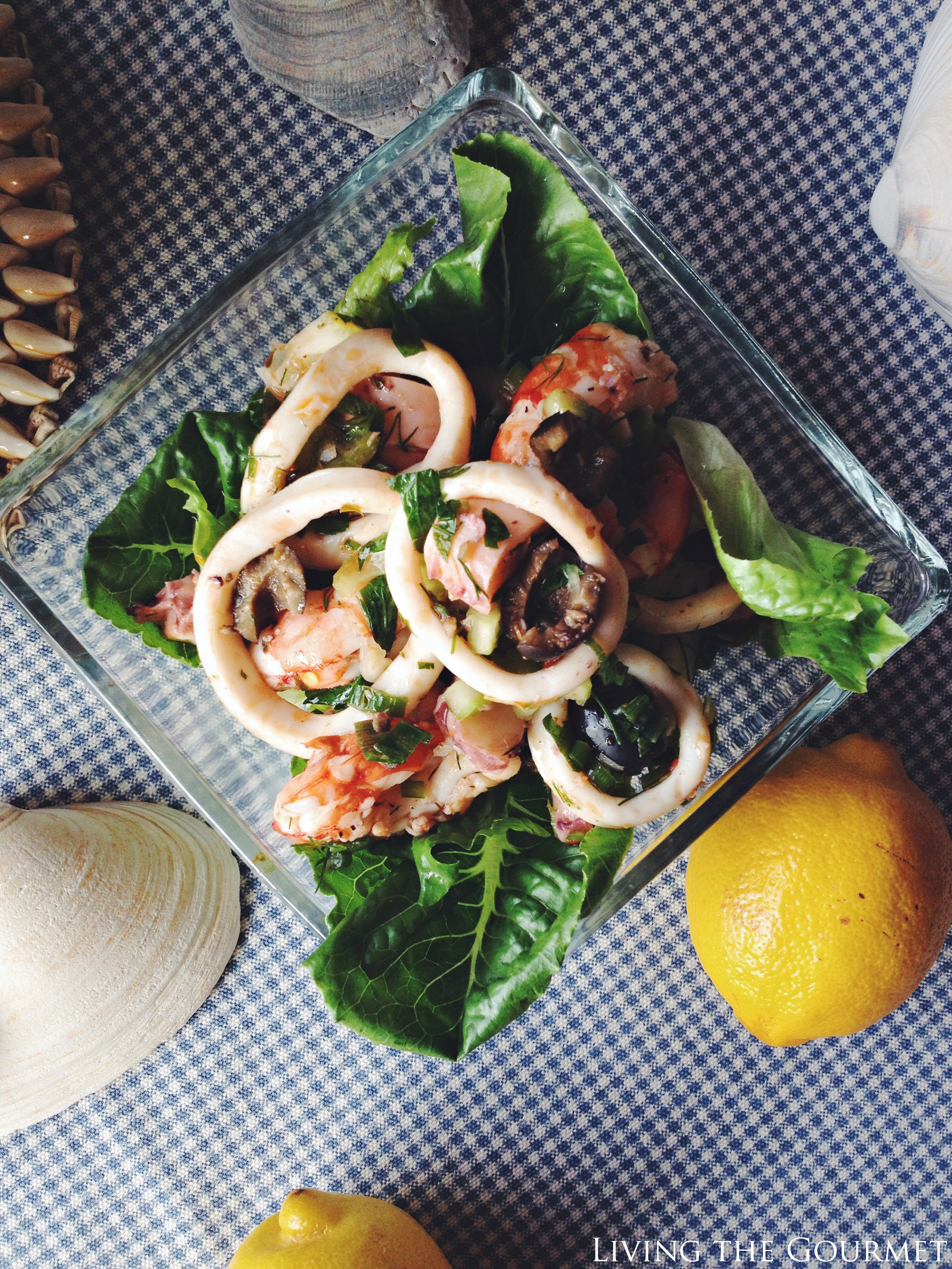 Living the Gourmet: Calamari and Shrimp Salad #AD