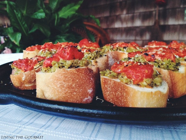 fava bean and tomato crostini #secretrecipeclub