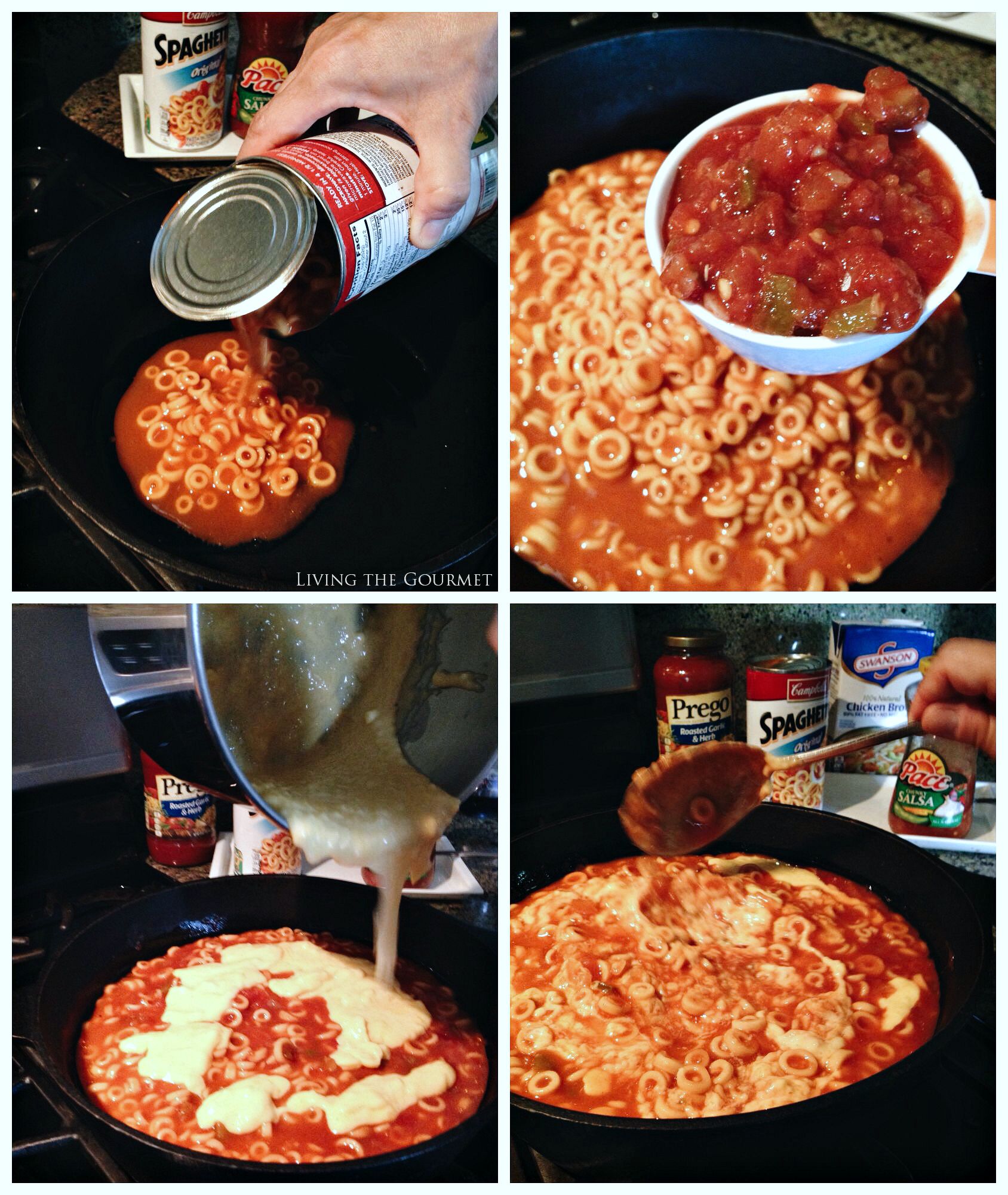 Living the Gourmet: Spaghetti O's Mac & Cheese Lasagna | #CampbellSavings #ad