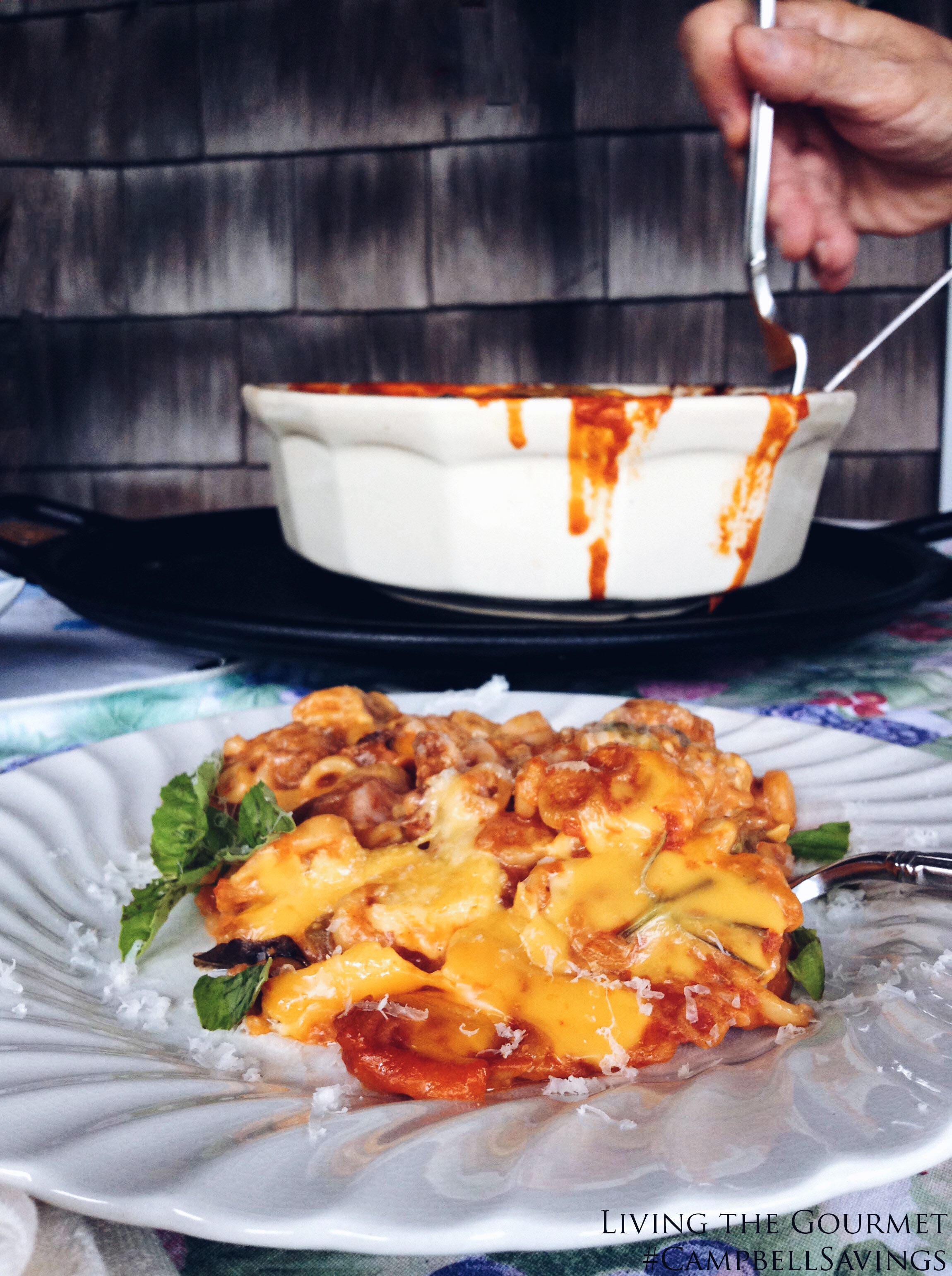 Living the Gourmet: Spaghetti O's Mac & Cheese Lasagna | #CampbellSavings #ad