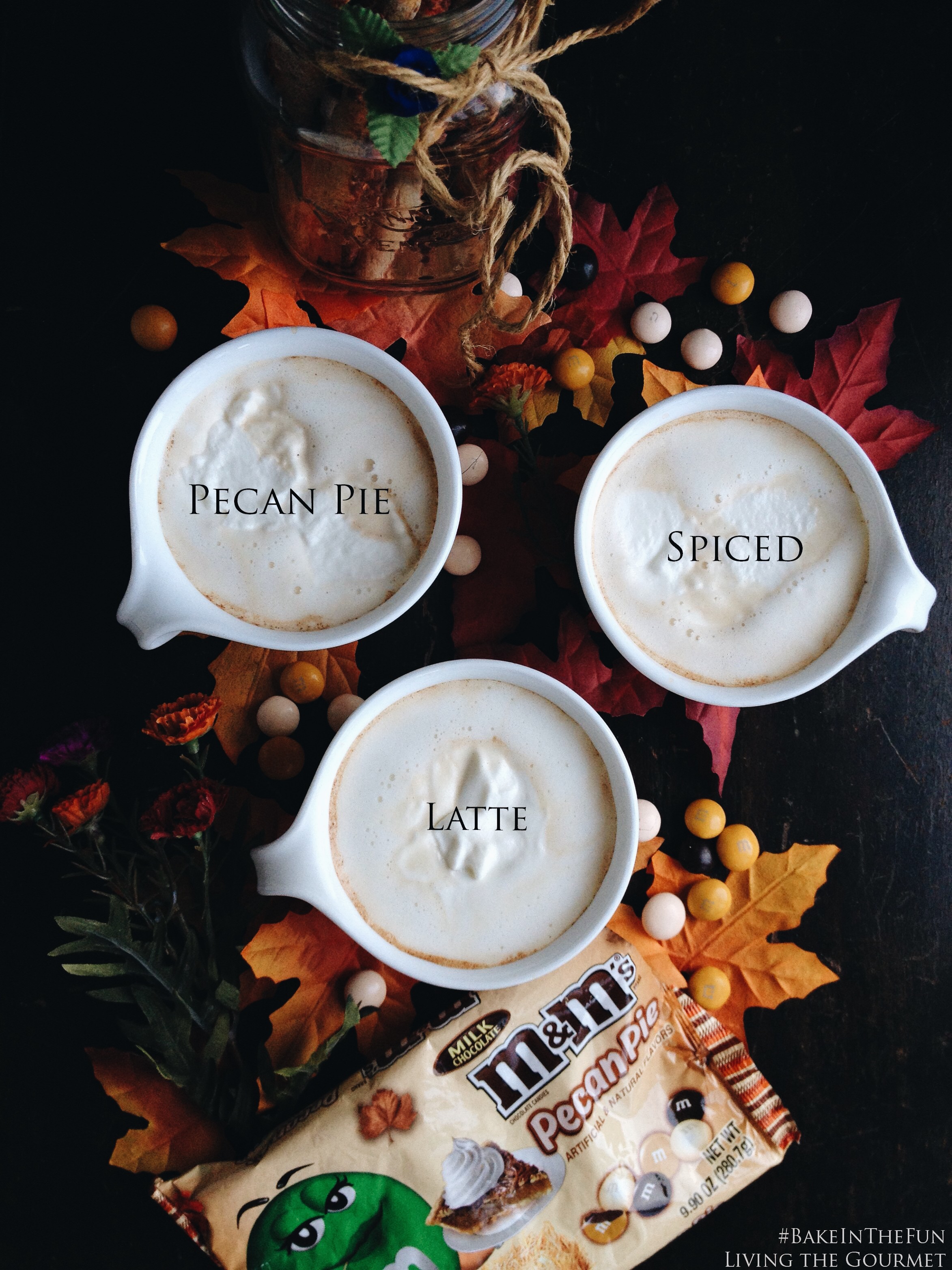 Living the Gourmet: Pecan Pie Spiced Latte with Harvest Stick Cookies | #BakeInTheFun #ad
