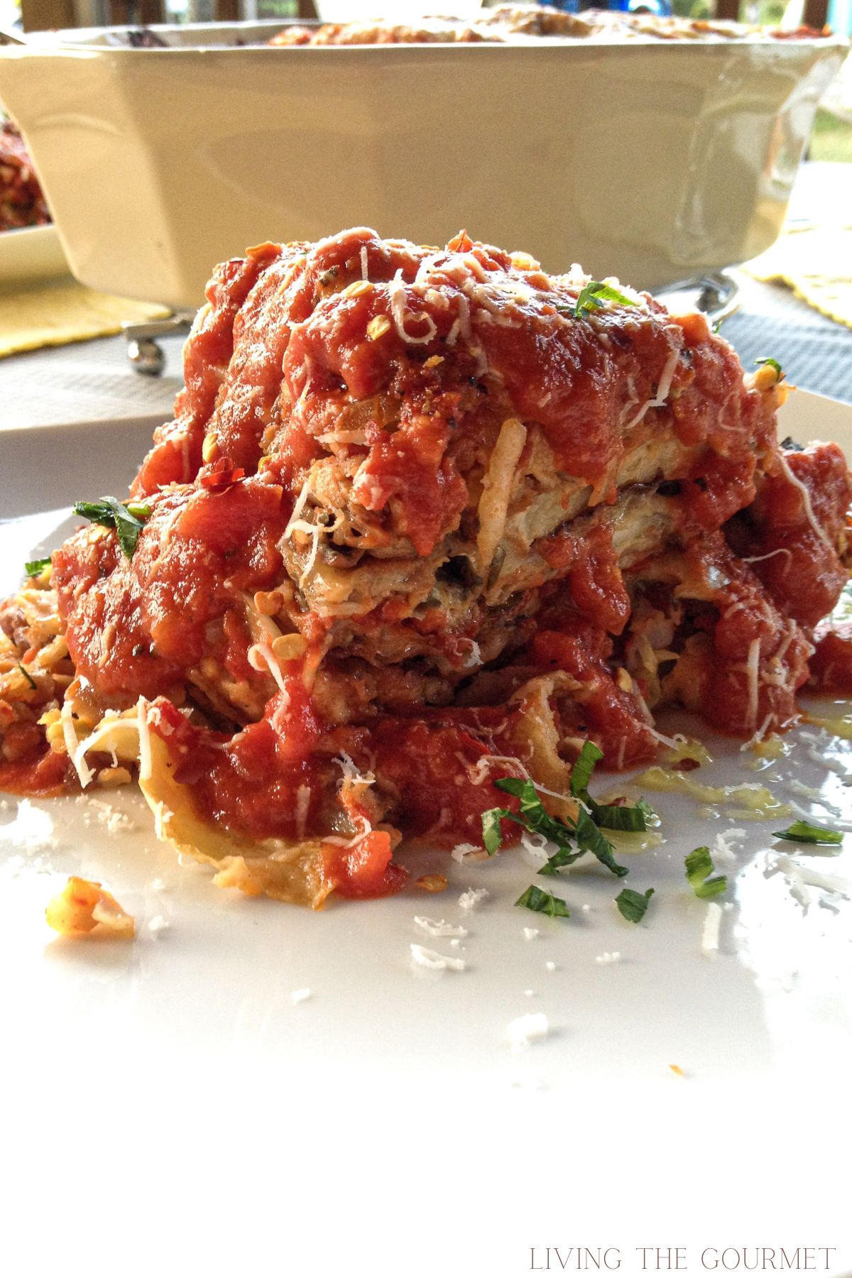 Eggplant and Zucchini Parmesan