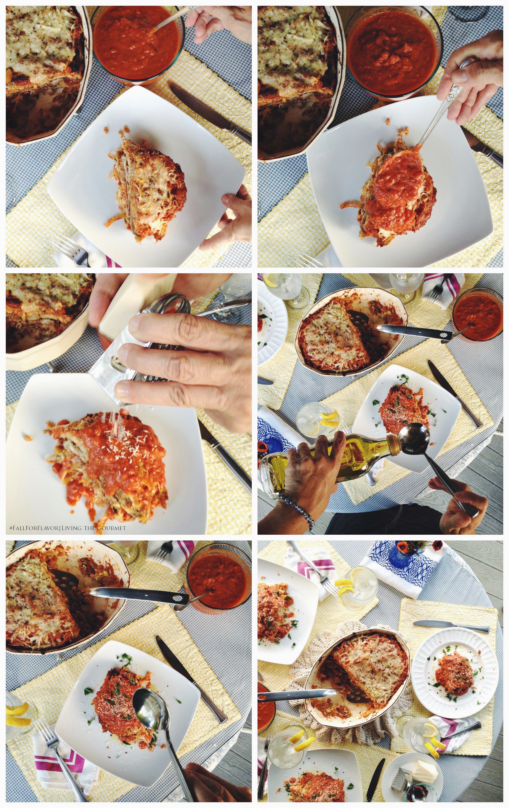 Living the Gourmet: Eggplant and Zucchini Parmesan PLUS $50 VISA Giveaway | #FallForFlavor #Ad