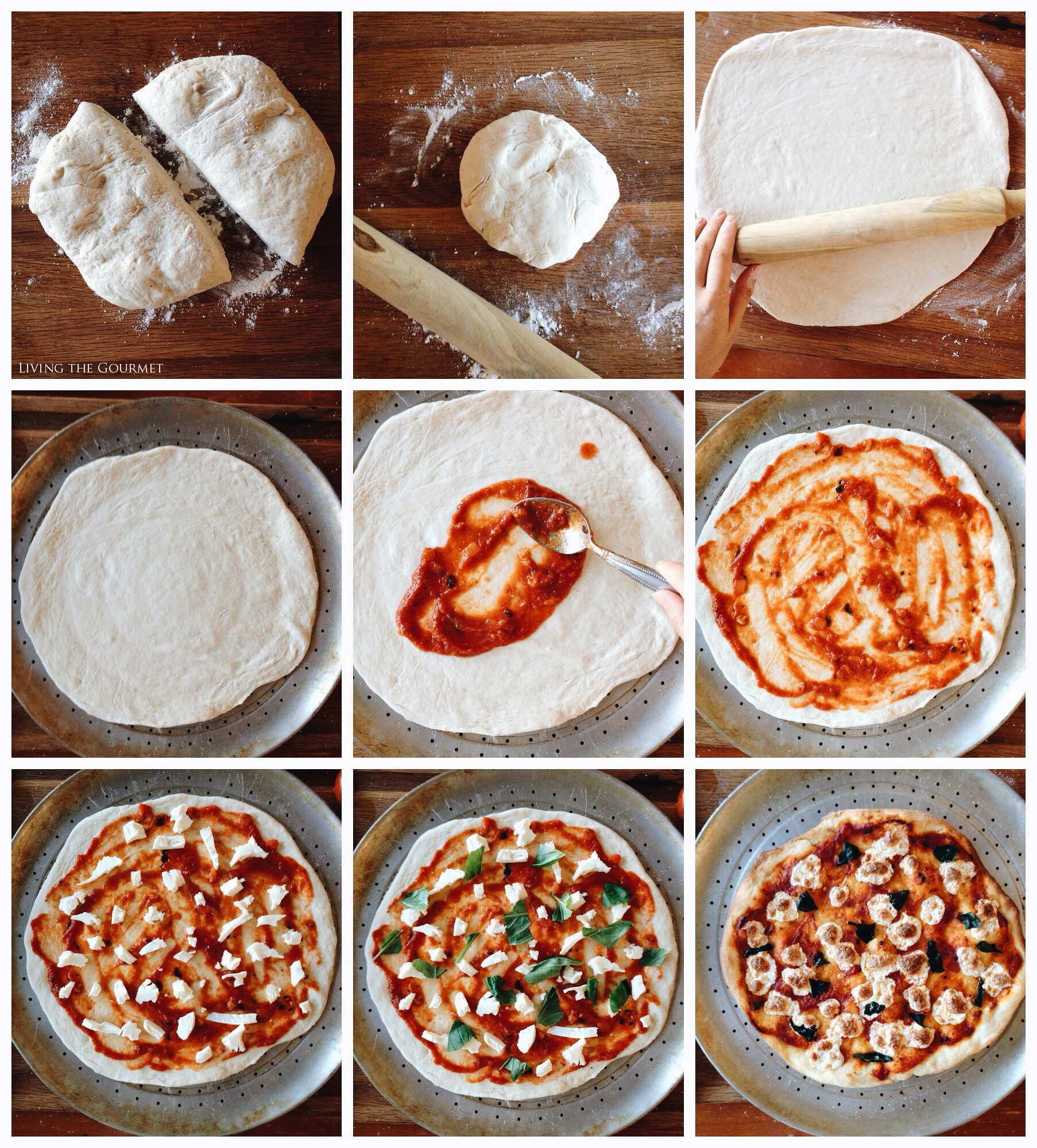 Living the Gourmet: Margherita Pizza