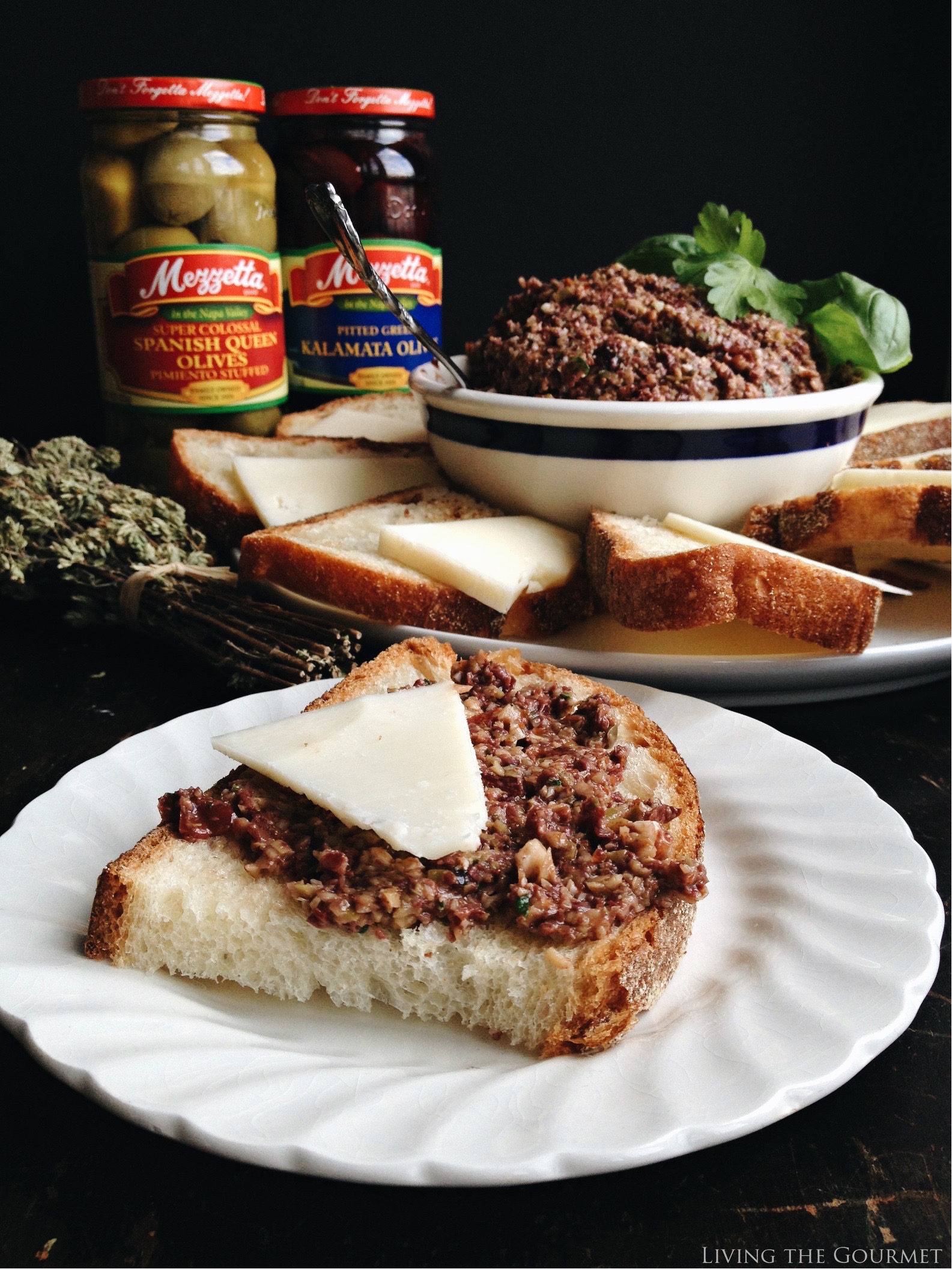 Living the Gourmet: Smokey Almond Crusted Blue Cheese Meatballs | #MezzettaMemories #ad