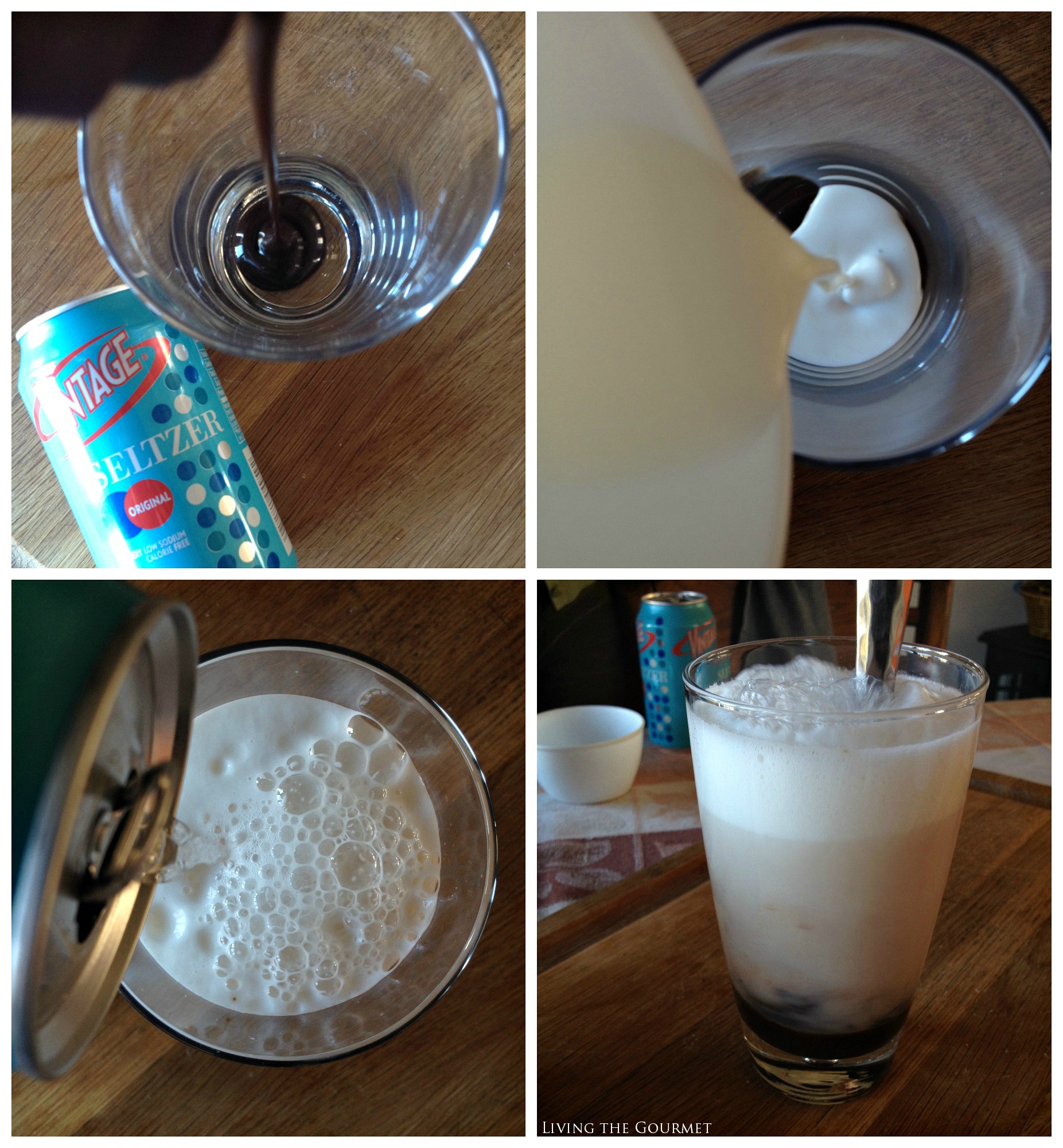 Living the Gourmet New York Egg Creams DrinkVintage seltzer