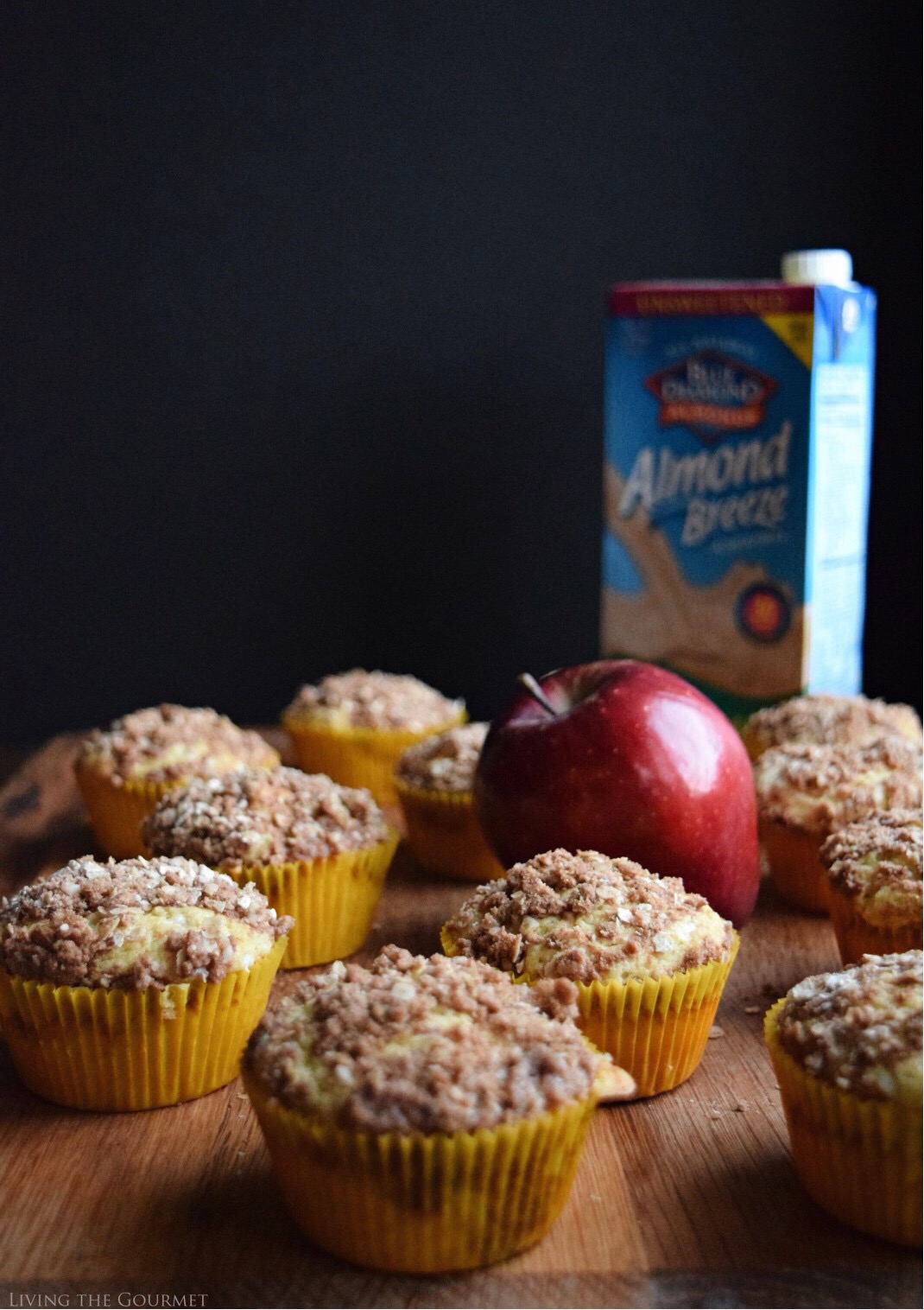 Living the Gourmet: Apple Cornmeal Muffins | #ad