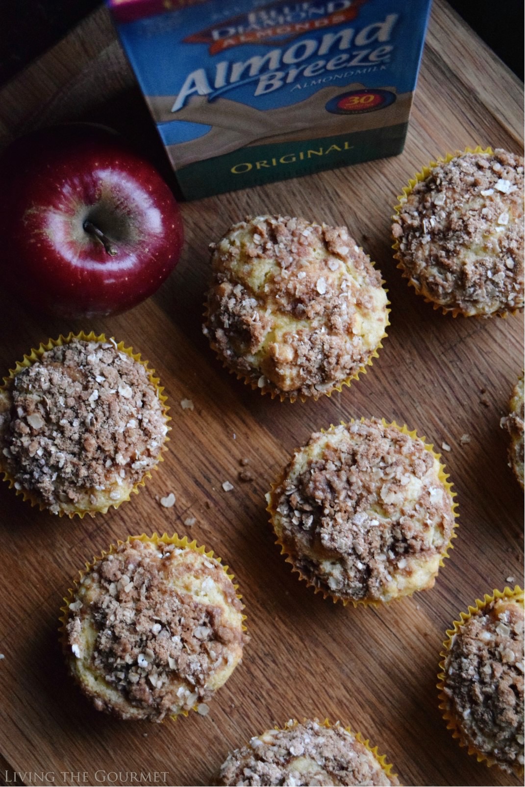 Living the Gourmet: Apple Cornmeal Muffins | #ad