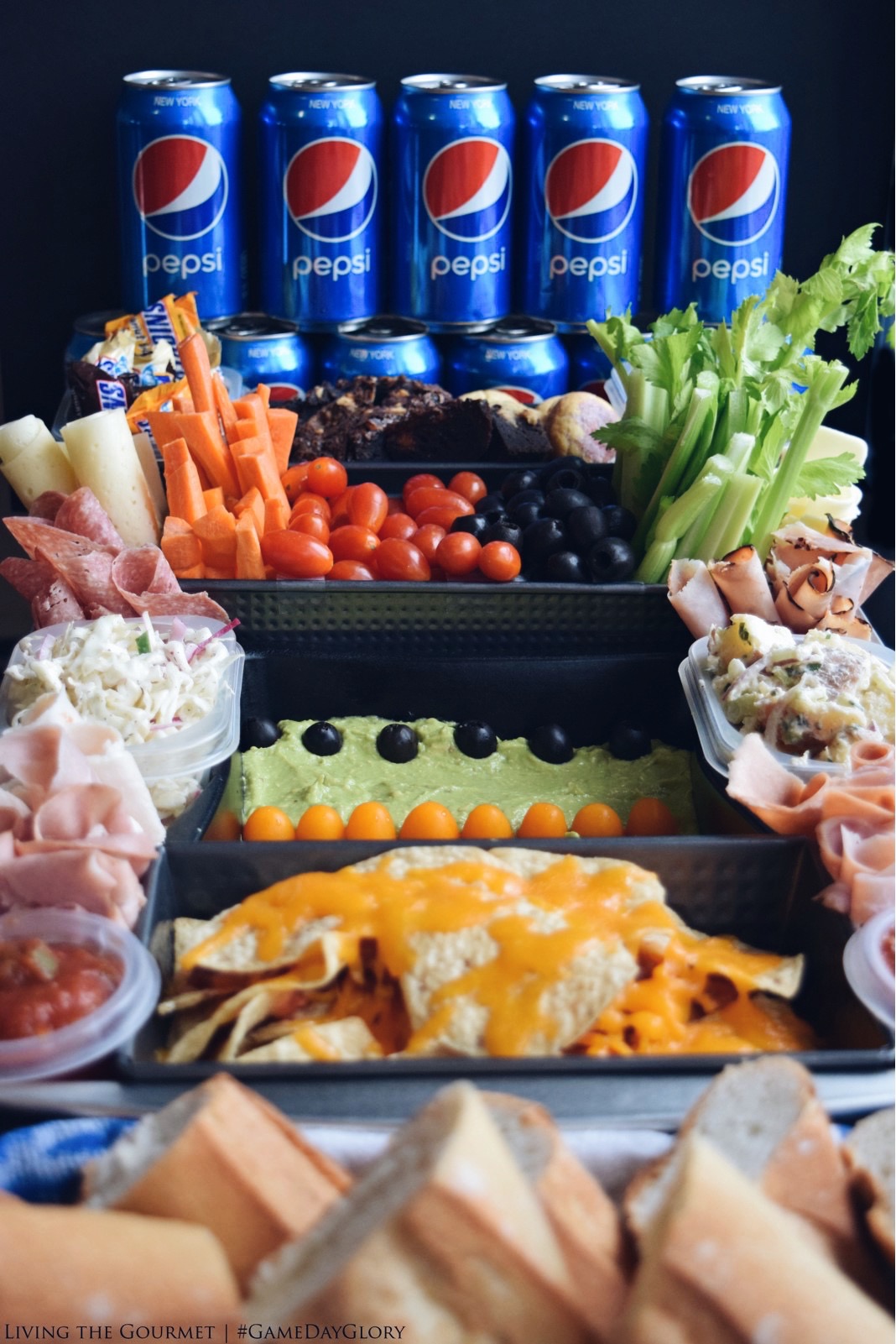Living the Gourmet: Ultimate Gameday Snack Stadium | #GameDayGlory #ad