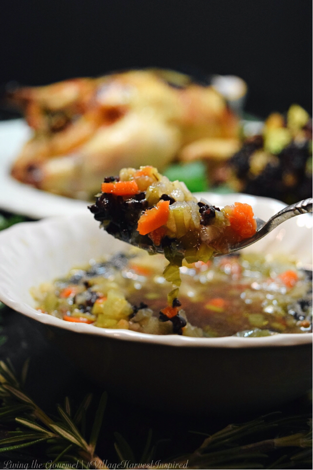 Living the Gourmet: Turnip and Leek Soup with Black Rice | #VillageHarvestInspired