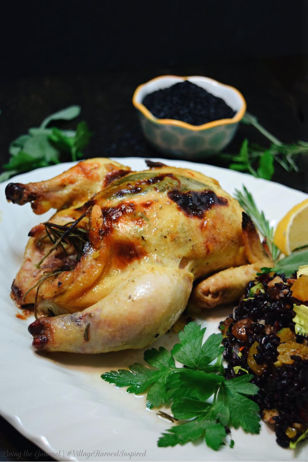 Living the Gourmet: Sage and Rosemary Cornish Hens | # ...