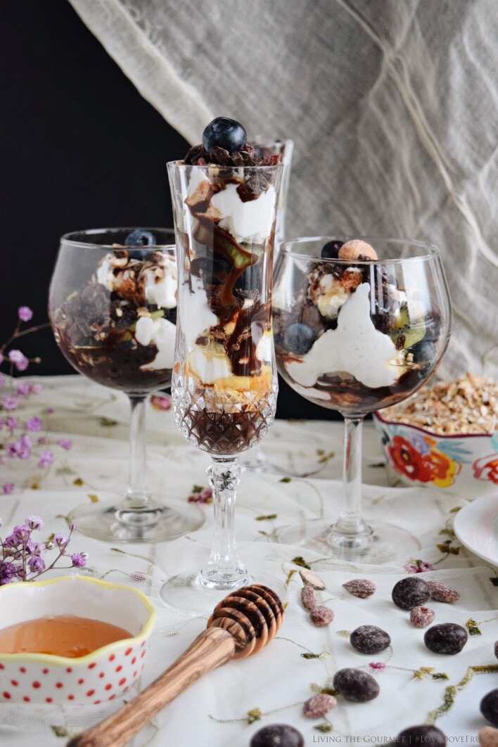 Living the Gourmet: Greek Yogurt Parfaits with DOVE Fruits and Nuts | #LoveDoveFruits #ad
