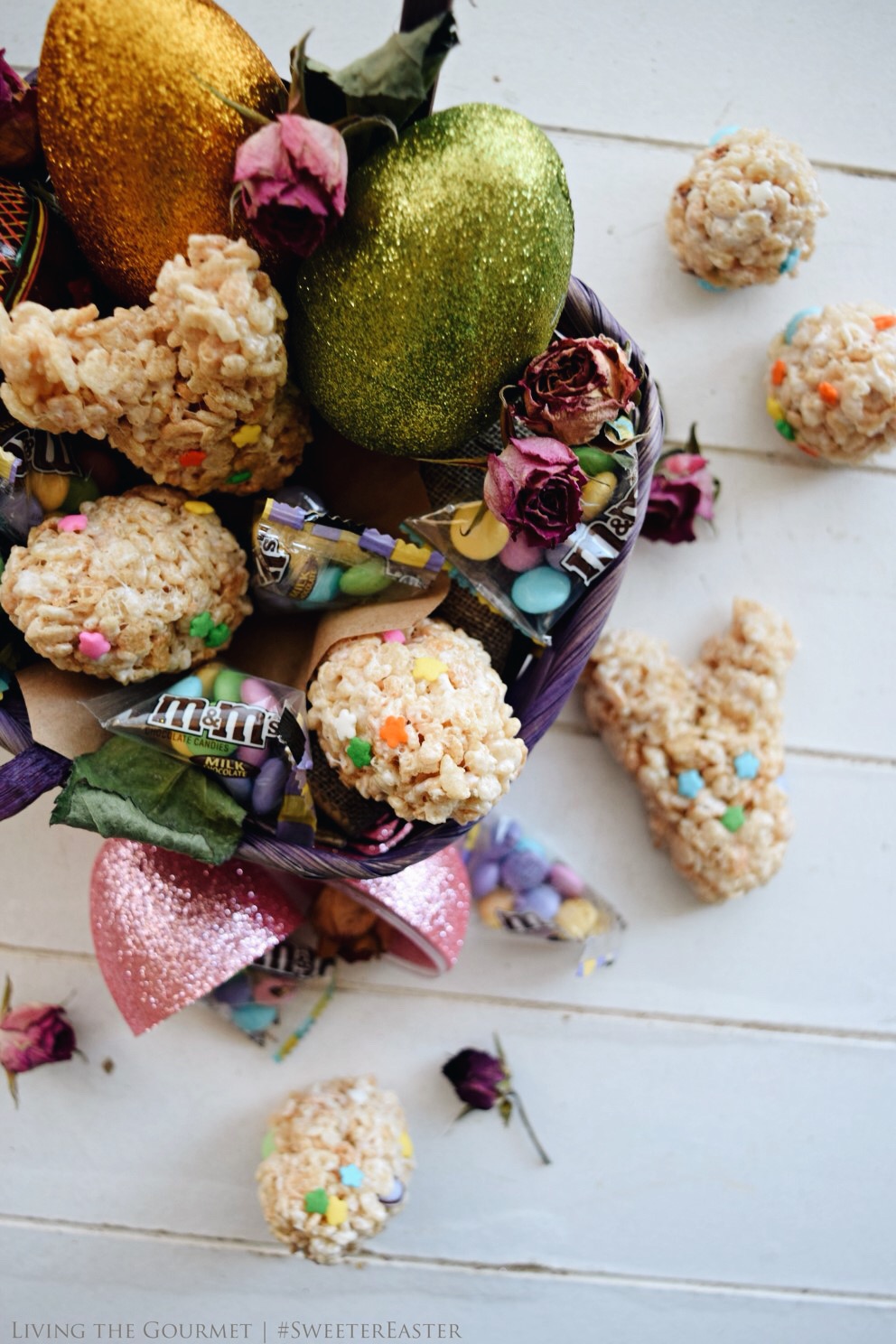 Living the Gourmet: Easter Rice Treats | #SweeterEaster #Ad
