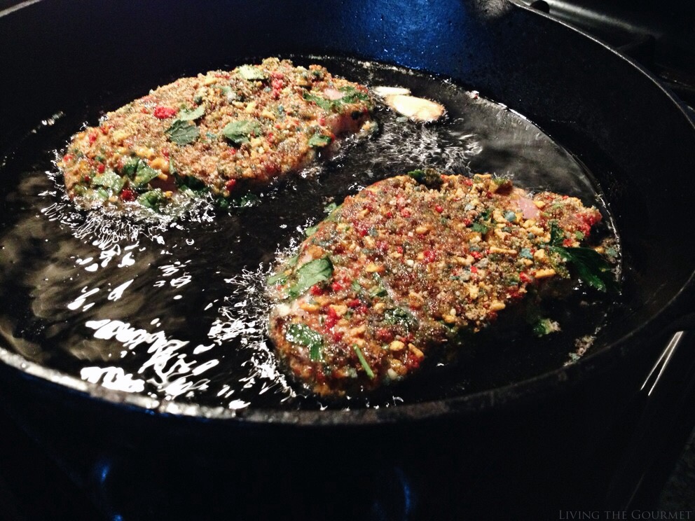 Living the Gourmet: Cereal Crusted Pork Chops | #CerealAnytime #Ad