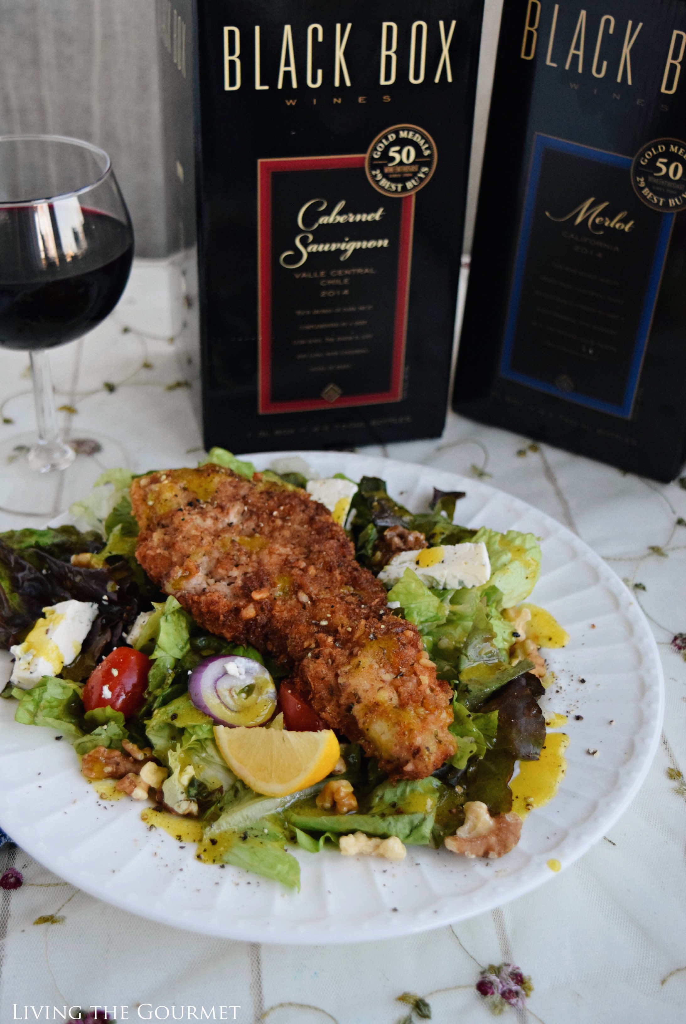 Living the Gourmet: Panko and Walnut Crusted Chicken Cutlets | #BlackBoxSummer #Ad