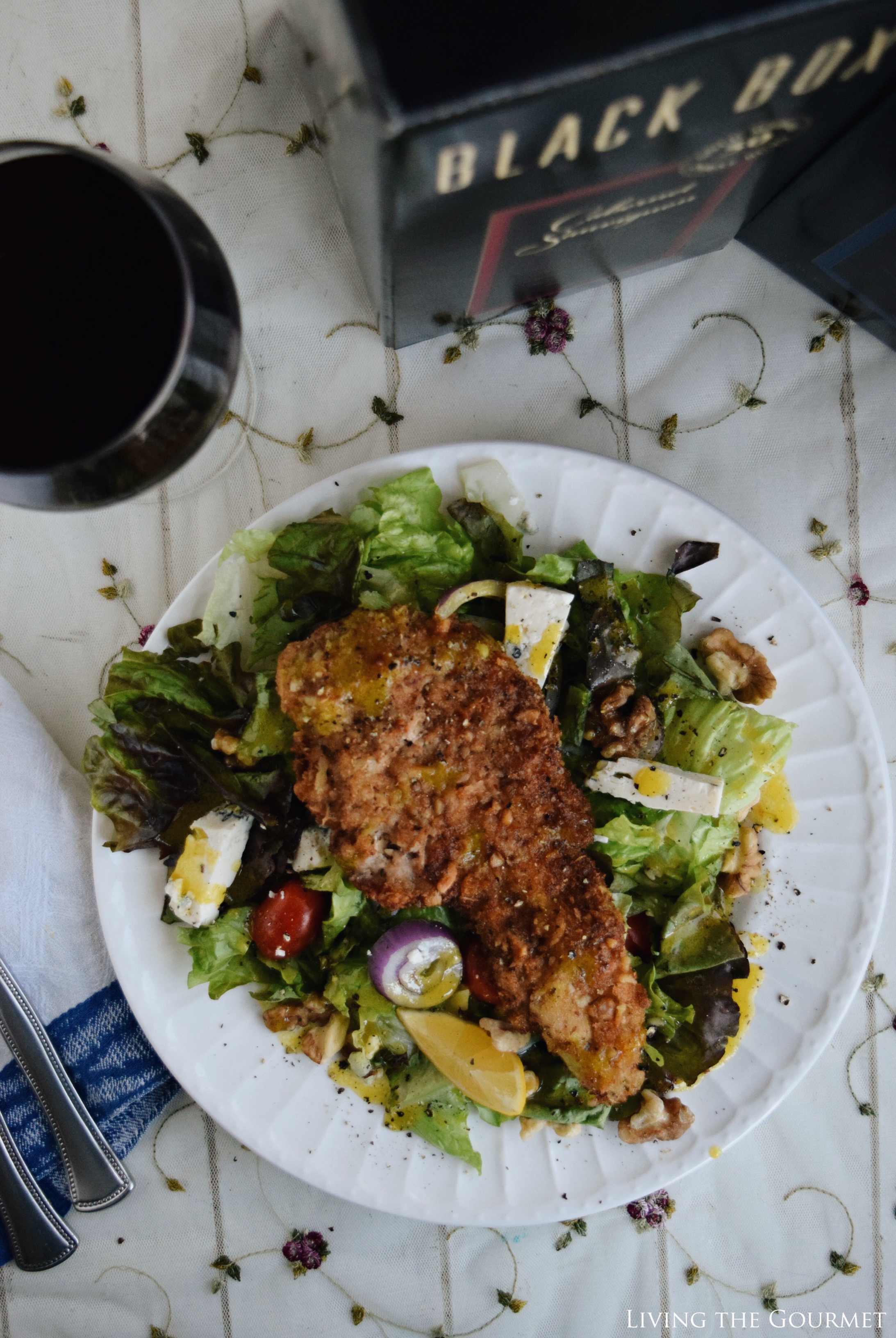 Living the Gourmet: Panko and Walnut Crusted Chicken Cutlets | #BlackBoxSummer #Ad