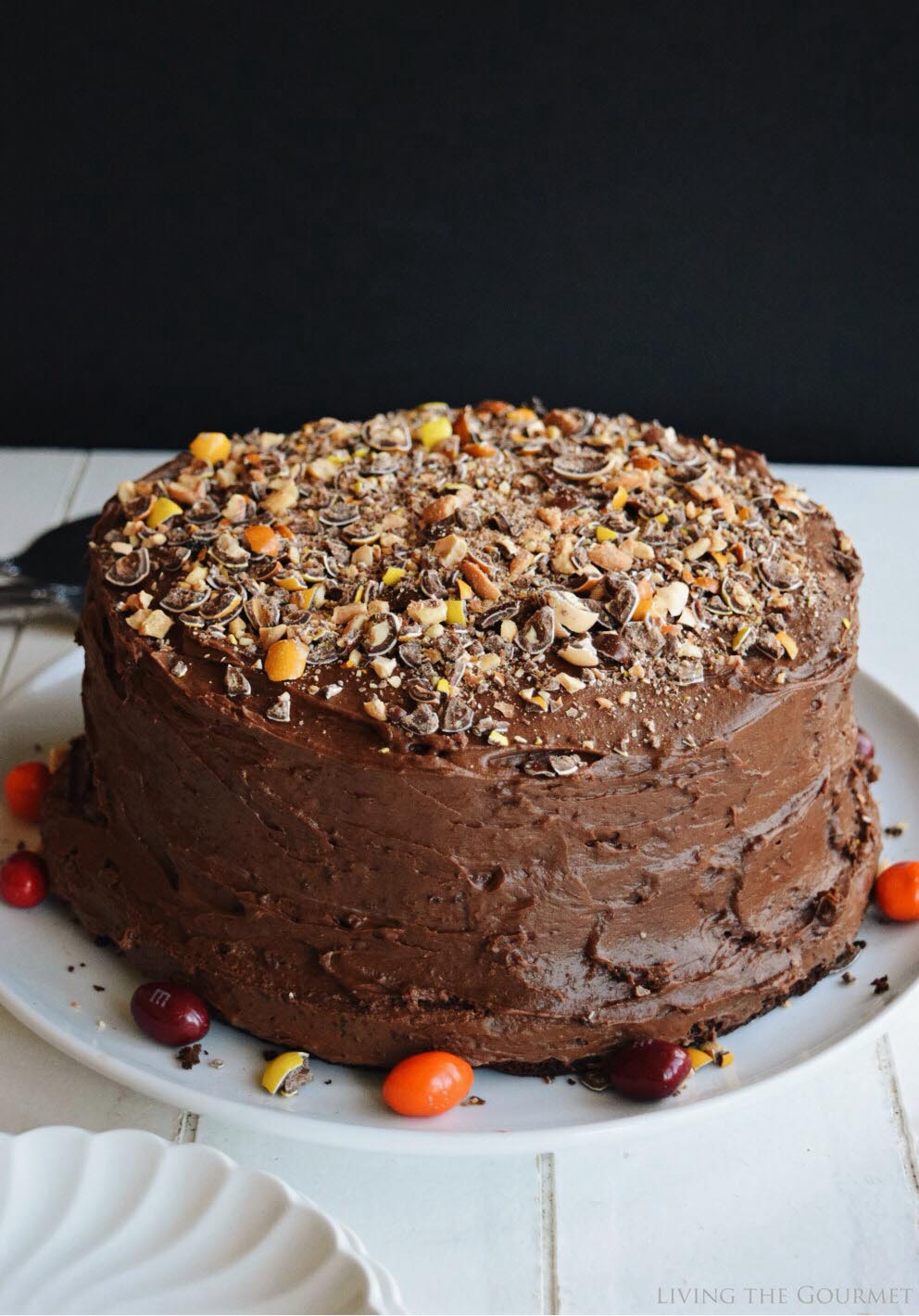 Living the Gourmet: Coffee Nut Chocolate Cake | #MMSFlavorVote #Walmart #Ad